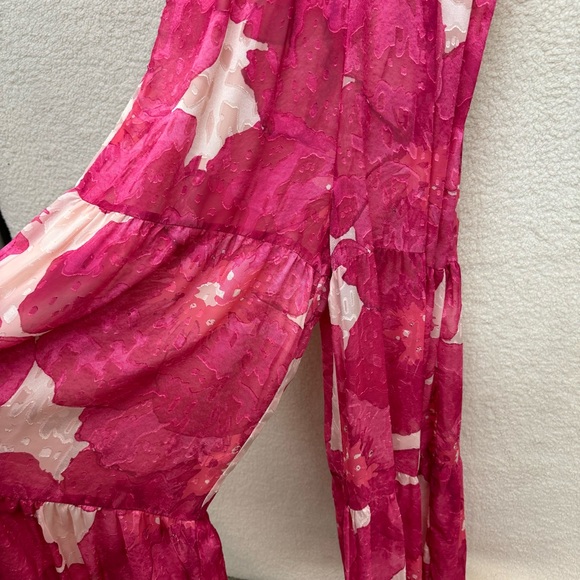 Size 2 - Slate & Willow - Pink Floral Jumpsuit Rent the Runway RTR $260 msrp - Picture 8 of 14